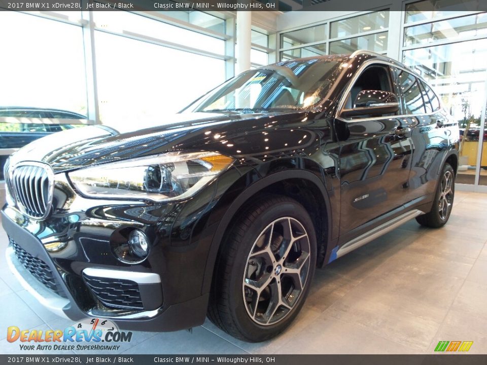 2017 BMW X1 xDrive28i Jet Black / Black Photo #3