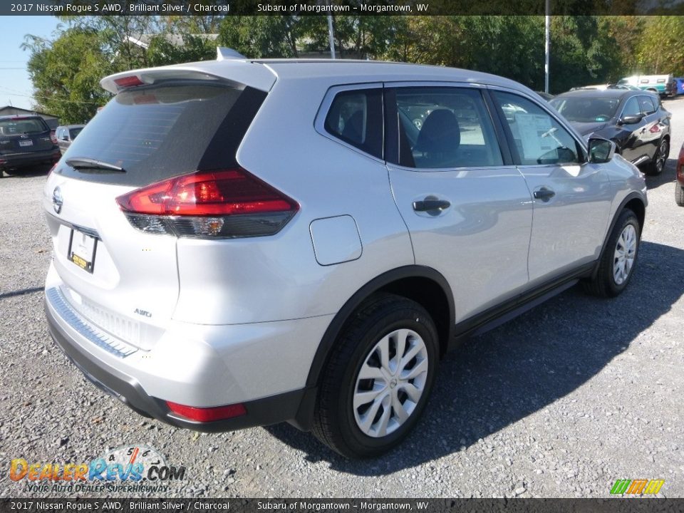 2017 Nissan Rogue S AWD Brilliant Silver / Charcoal Photo #4