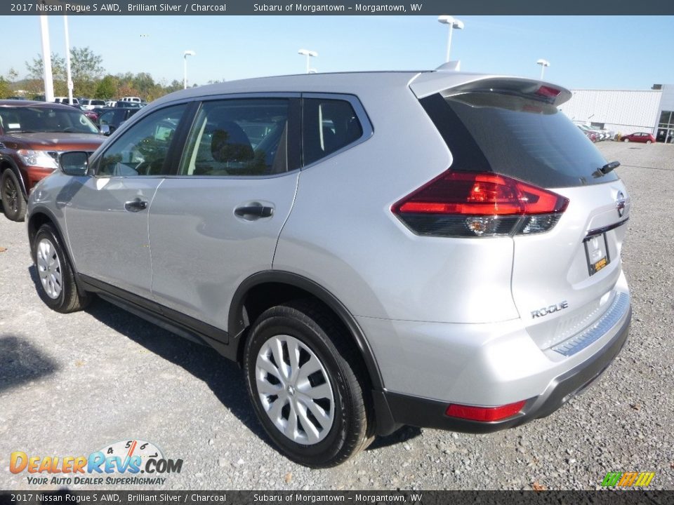 2017 Nissan Rogue S AWD Brilliant Silver / Charcoal Photo #6