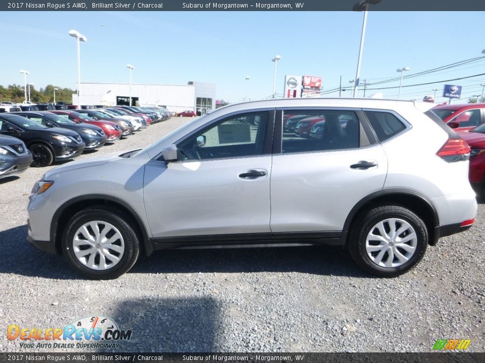 2017 Nissan Rogue S AWD Brilliant Silver / Charcoal Photo #7