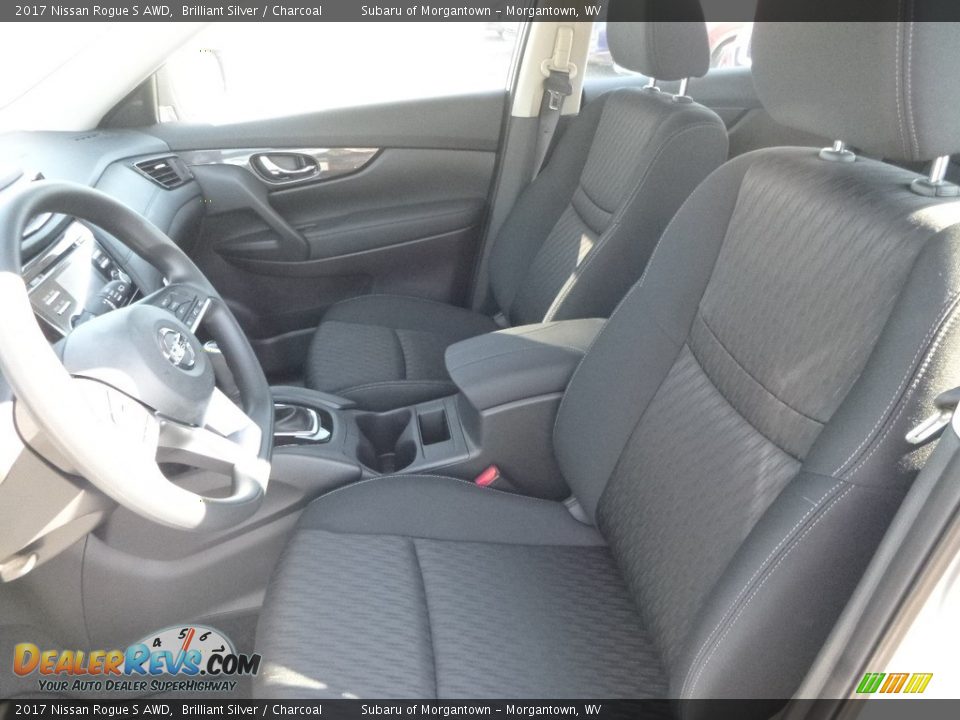 2017 Nissan Rogue S AWD Brilliant Silver / Charcoal Photo #14