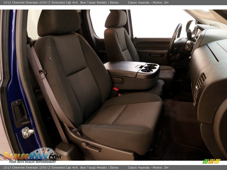 2013 Chevrolet Silverado 1500 LT Extended Cab 4x4 Blue Topaz Metallic / Ebony Photo #11