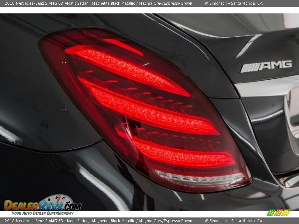 2018 Mercedes-Benz S AMG 63 4Matic Sedan Magnetite Black Metallic / Magma Grey/Espresso Brown Photo #24