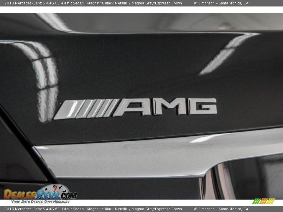 2018 Mercedes-Benz S AMG 63 4Matic Sedan Magnetite Black Metallic / Magma Grey/Espresso Brown Photo #25