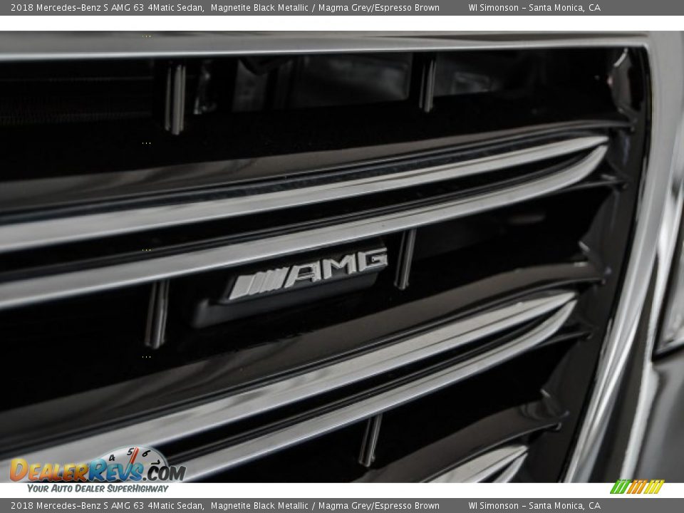 2018 Mercedes-Benz S AMG 63 4Matic Sedan Magnetite Black Metallic / Magma Grey/Espresso Brown Photo #32