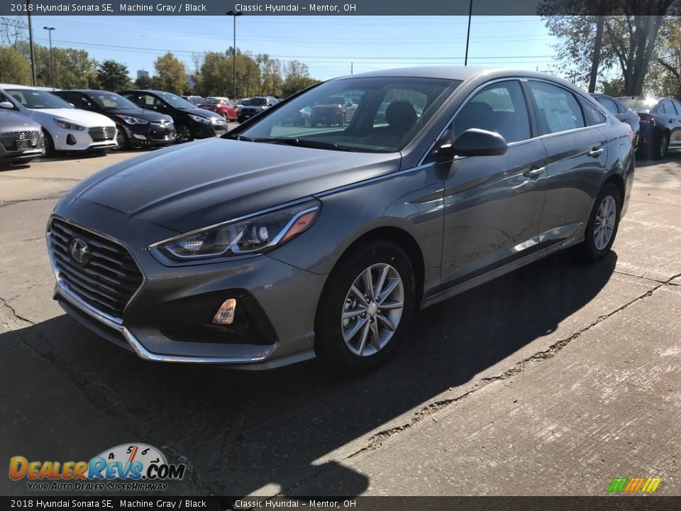 2018 Hyundai Sonata SE Machine Gray / Black Photo #1