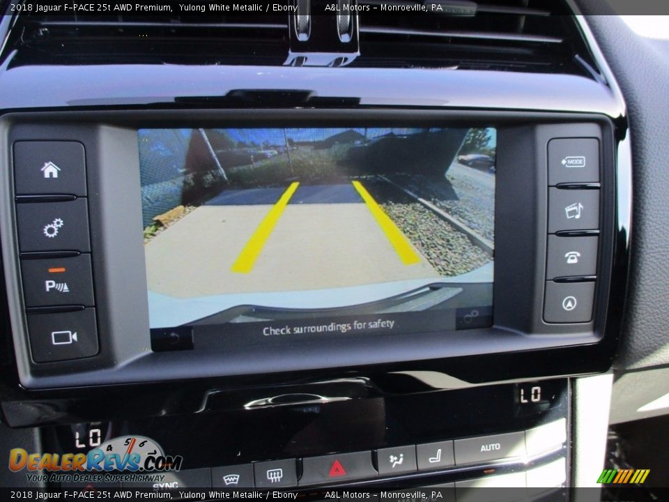 2018 Jaguar F-PACE 25t AWD Premium Yulong White Metallic / Ebony Photo #16