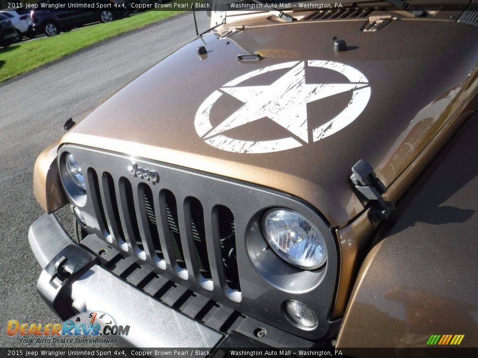 2015 Jeep Wrangler Unlimited Sport 4x4 Copper Brown Pearl / Black Photo #7