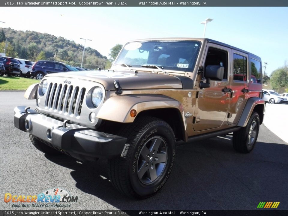2015 Jeep Wrangler Unlimited Sport 4x4 Copper Brown Pearl / Black Photo #8