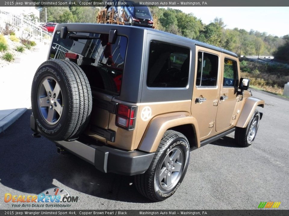 2015 Jeep Wrangler Unlimited Sport 4x4 Copper Brown Pearl / Black Photo #12