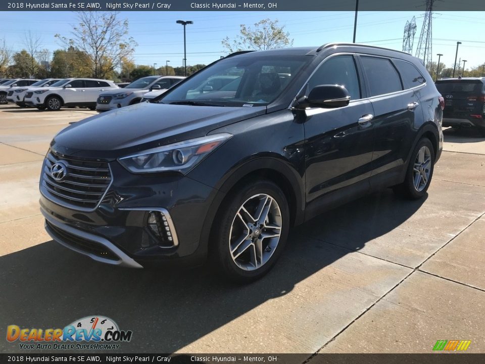 2018 Hyundai Santa Fe SE AWD Night Sky Pearl / Gray Photo #1