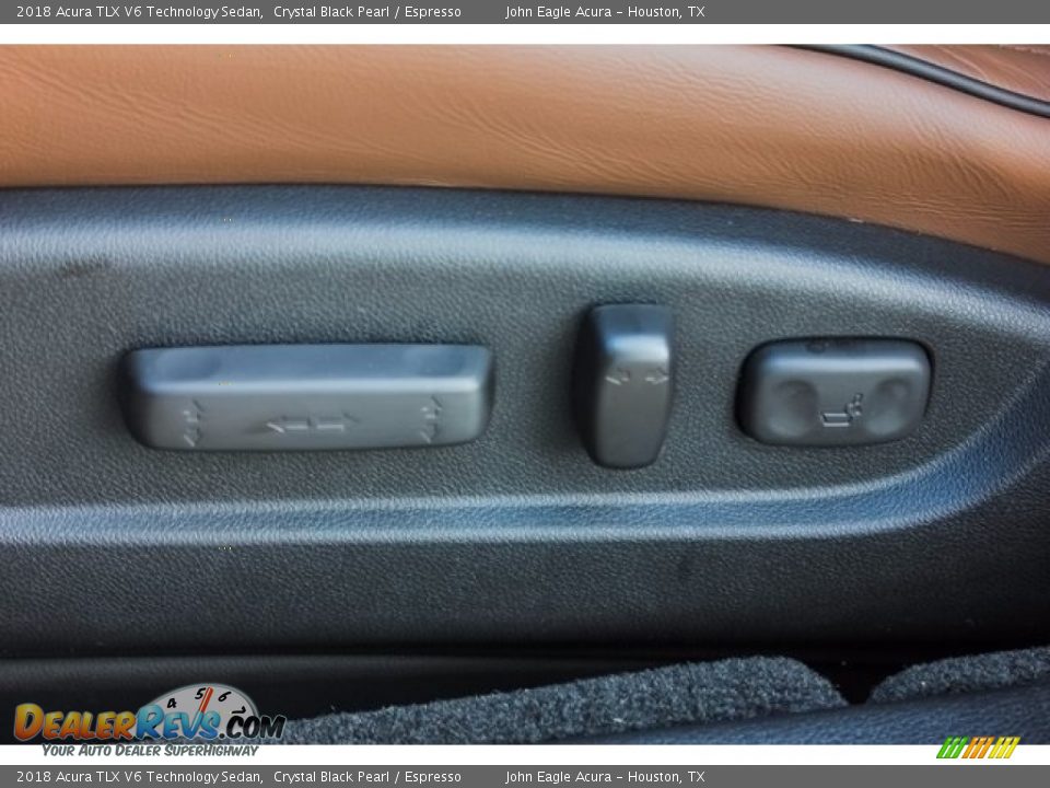 2018 Acura TLX V6 Technology Sedan Crystal Black Pearl / Espresso Photo #13