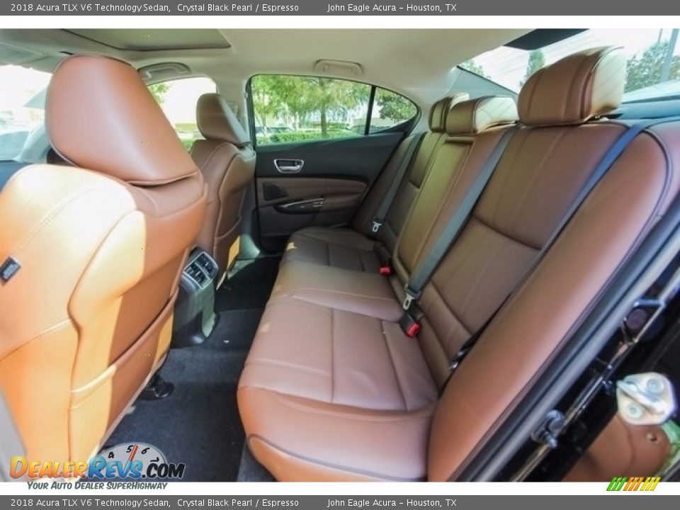 2018 Acura TLX V6 Technology Sedan Crystal Black Pearl / Espresso Photo #17
