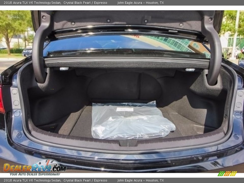 2018 Acura TLX V6 Technology Sedan Crystal Black Pearl / Espresso Photo #18
