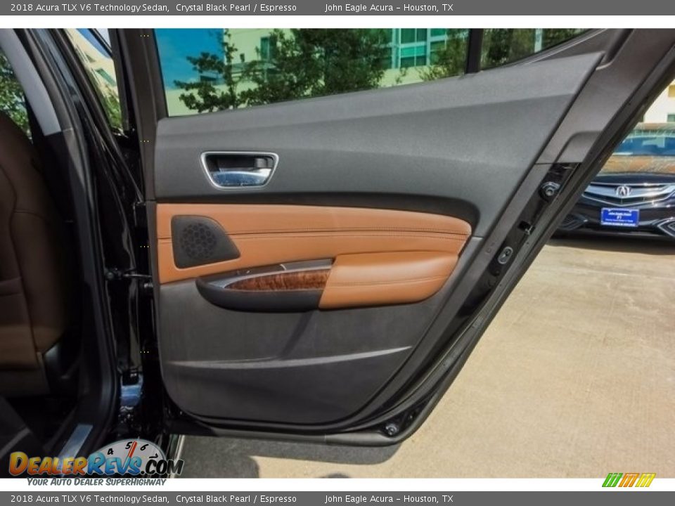 2018 Acura TLX V6 Technology Sedan Crystal Black Pearl / Espresso Photo #19