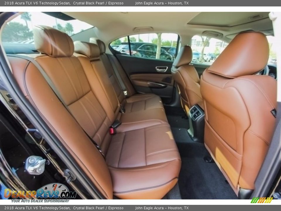 2018 Acura TLX V6 Technology Sedan Crystal Black Pearl / Espresso Photo #20