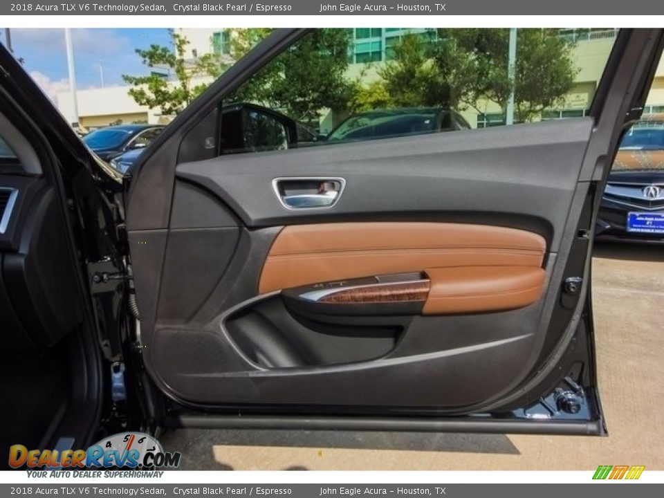 2018 Acura TLX V6 Technology Sedan Crystal Black Pearl / Espresso Photo #21
