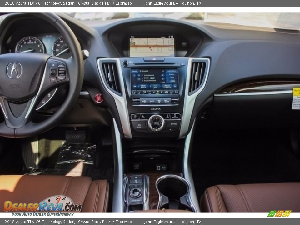 2018 Acura TLX V6 Technology Sedan Crystal Black Pearl / Espresso Photo #27