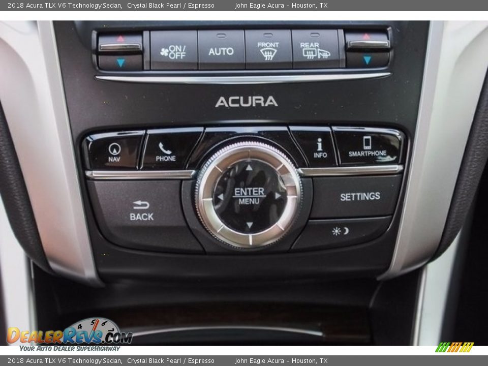 2018 Acura TLX V6 Technology Sedan Crystal Black Pearl / Espresso Photo #30