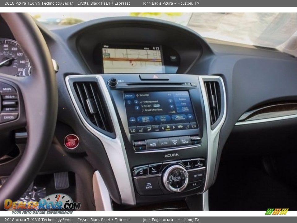 2018 Acura TLX V6 Technology Sedan Crystal Black Pearl / Espresso Photo #33