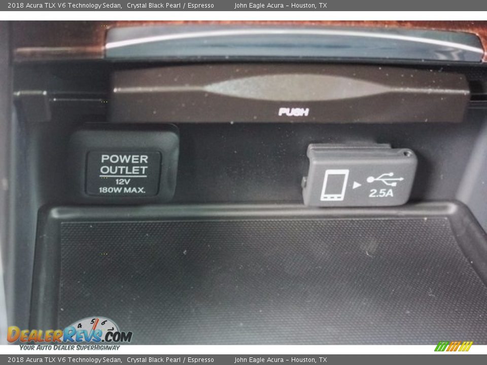 2018 Acura TLX V6 Technology Sedan Crystal Black Pearl / Espresso Photo #35