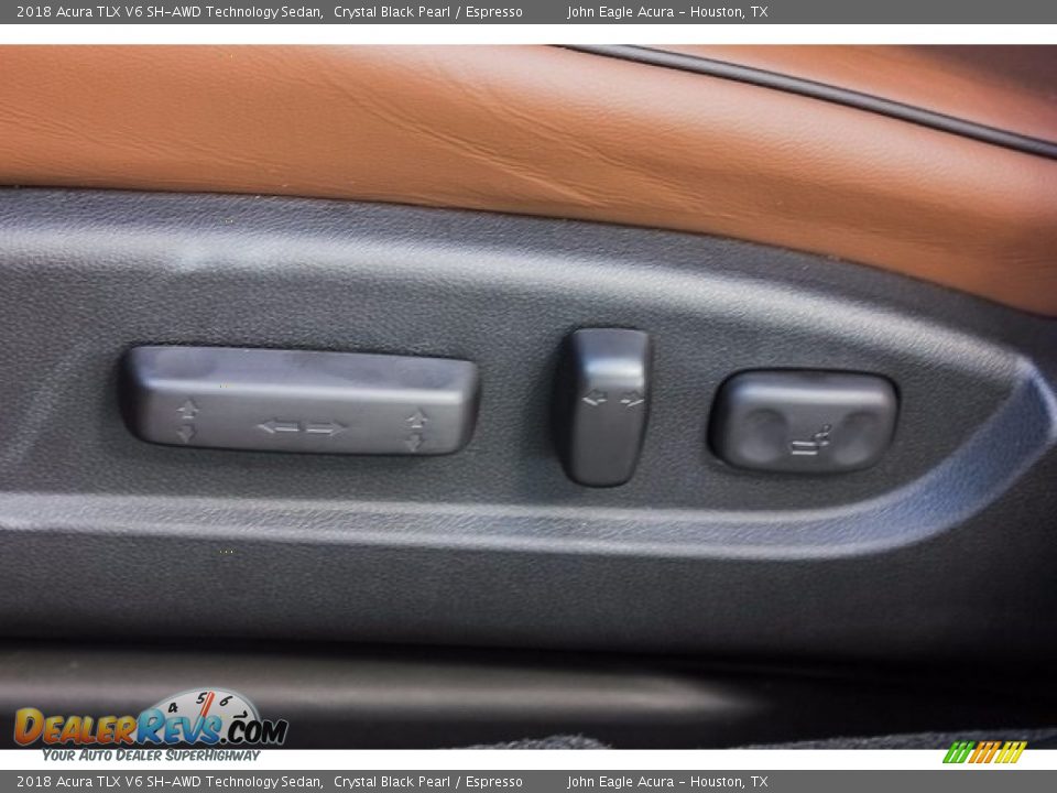 2018 Acura TLX V6 SH-AWD Technology Sedan Crystal Black Pearl / Espresso Photo #12