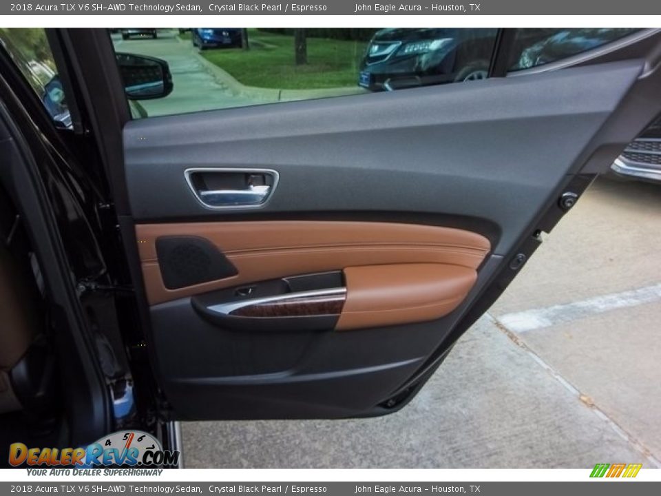2018 Acura TLX V6 SH-AWD Technology Sedan Crystal Black Pearl / Espresso Photo #18