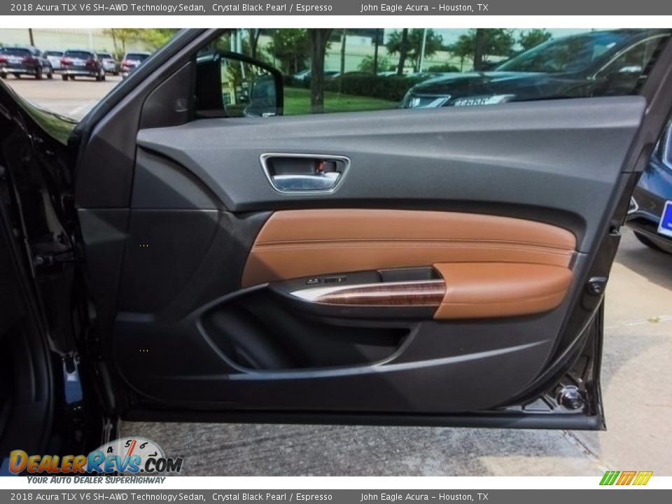 2018 Acura TLX V6 SH-AWD Technology Sedan Crystal Black Pearl / Espresso Photo #20