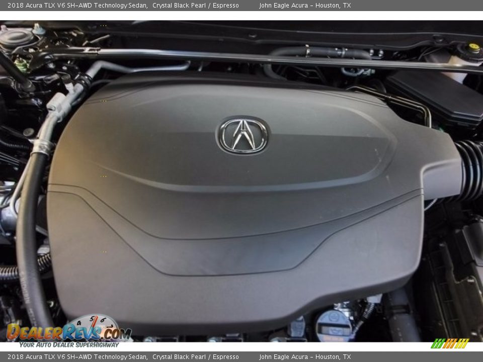2018 Acura TLX V6 SH-AWD Technology Sedan Crystal Black Pearl / Espresso Photo #23