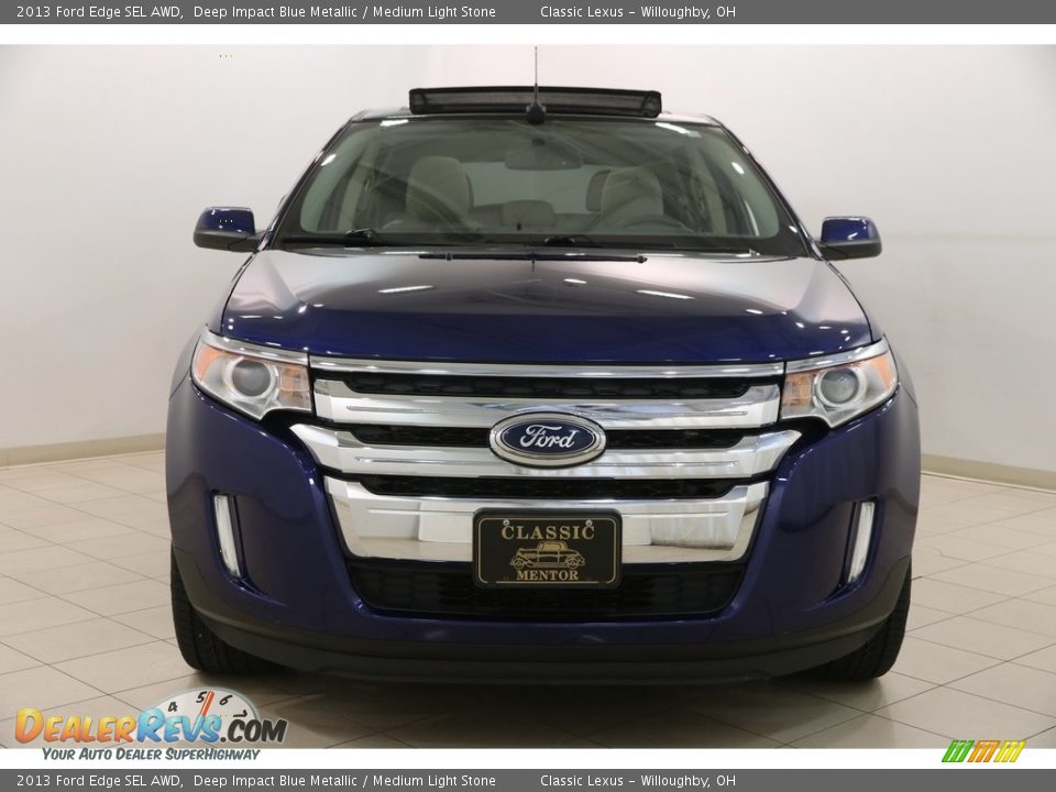 2013 Ford Edge SEL AWD Deep Impact Blue Metallic / Medium Light Stone Photo #2
