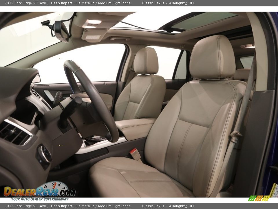 2013 Ford Edge SEL AWD Deep Impact Blue Metallic / Medium Light Stone Photo #5