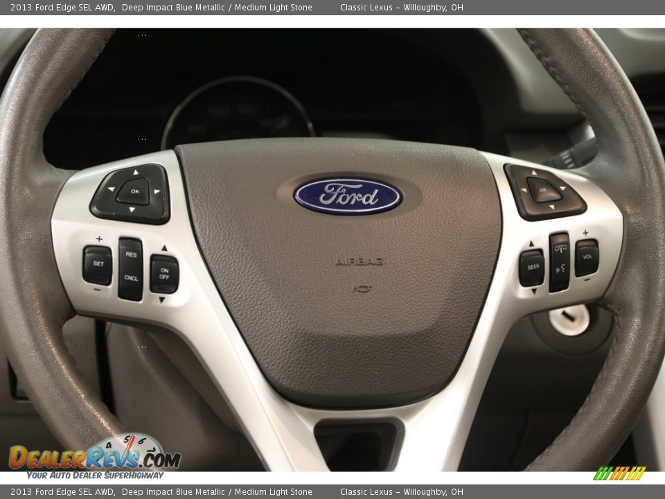 2013 Ford Edge SEL AWD Deep Impact Blue Metallic / Medium Light Stone Photo #7