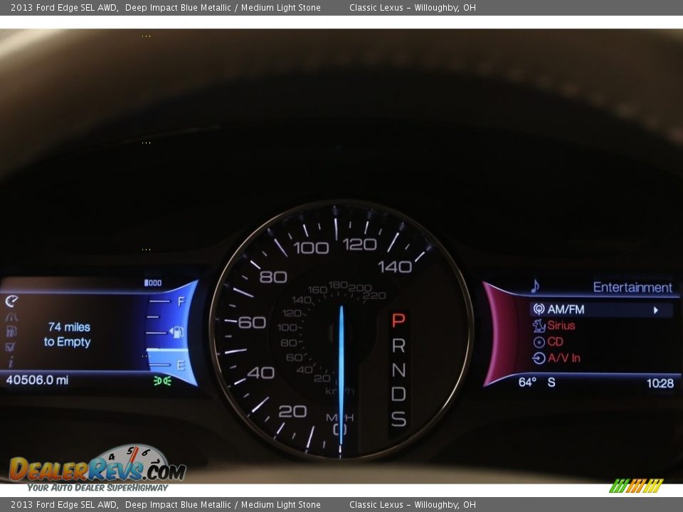 2013 Ford Edge SEL AWD Deep Impact Blue Metallic / Medium Light Stone Photo #8