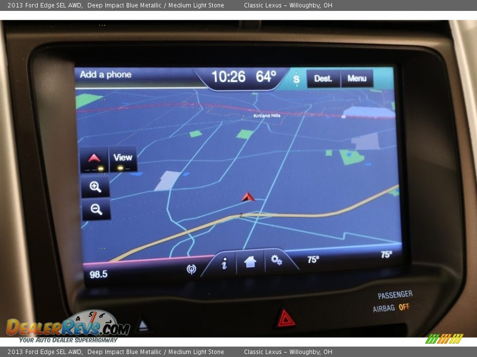 2013 Ford Edge SEL AWD Deep Impact Blue Metallic / Medium Light Stone Photo #11