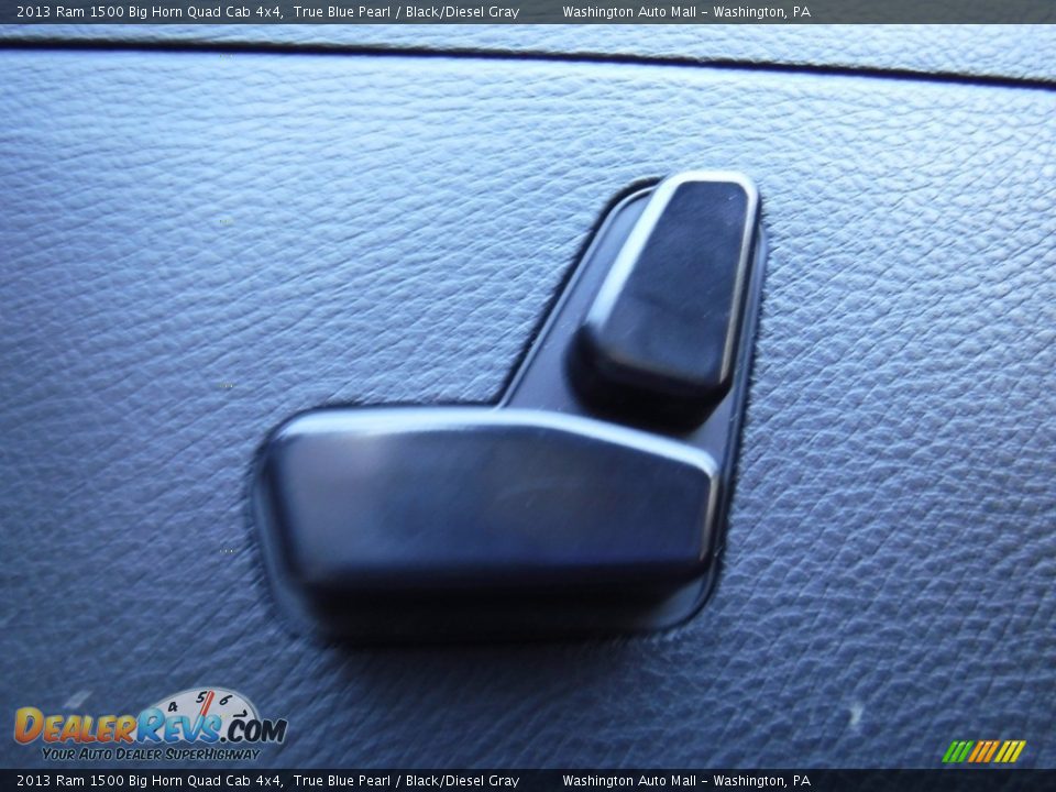 2013 Ram 1500 Big Horn Quad Cab 4x4 True Blue Pearl / Black/Diesel Gray Photo #13