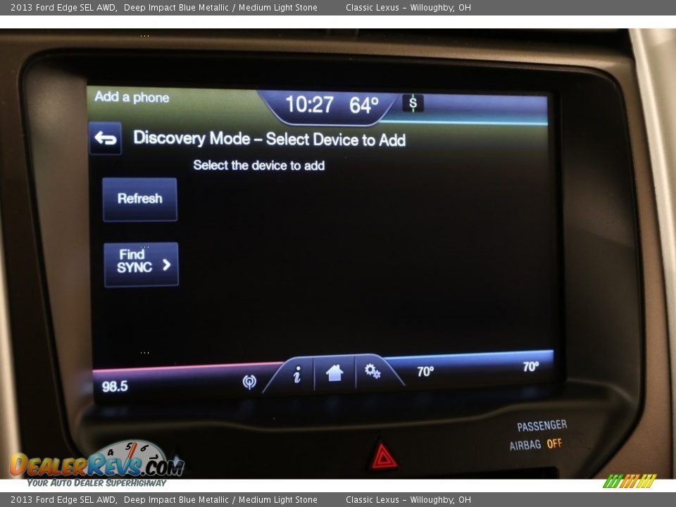 2013 Ford Edge SEL AWD Deep Impact Blue Metallic / Medium Light Stone Photo #12