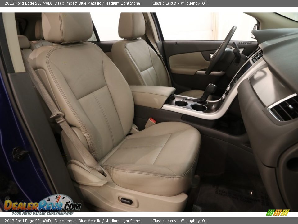 2013 Ford Edge SEL AWD Deep Impact Blue Metallic / Medium Light Stone Photo #15