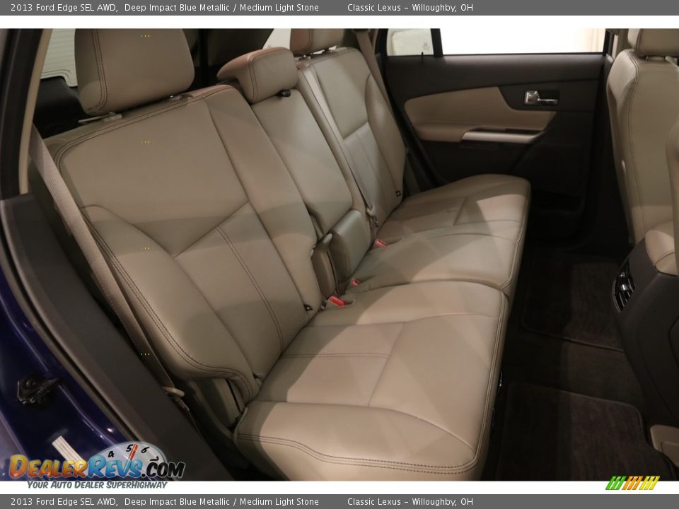 2013 Ford Edge SEL AWD Deep Impact Blue Metallic / Medium Light Stone Photo #16