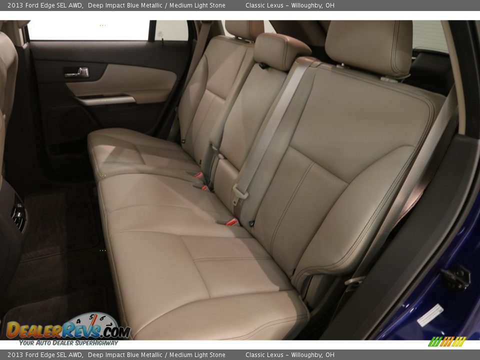 2013 Ford Edge SEL AWD Deep Impact Blue Metallic / Medium Light Stone Photo #17