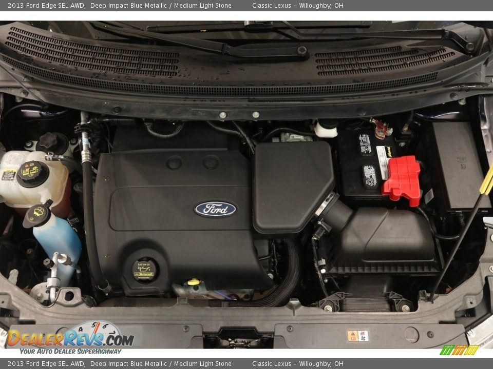 2013 Ford Edge SEL AWD Deep Impact Blue Metallic / Medium Light Stone Photo #19