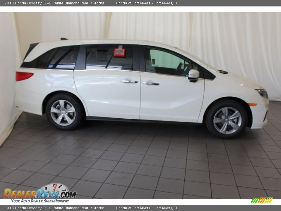 2018 Honda Odyssey EX-L White Diamond Pearl / Mocha Photo #3