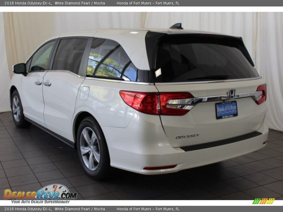 2018 Honda Odyssey EX-L White Diamond Pearl / Mocha Photo #6