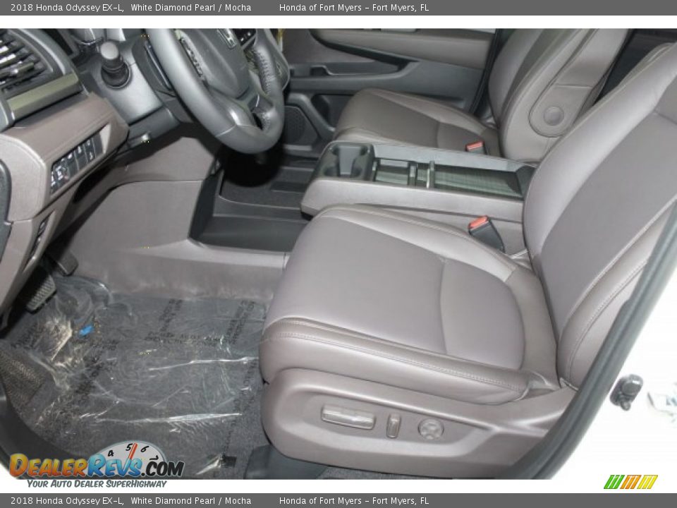 2018 Honda Odyssey EX-L White Diamond Pearl / Mocha Photo #13