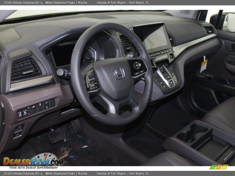 2018 Honda Odyssey EX-L White Diamond Pearl / Mocha Photo #14