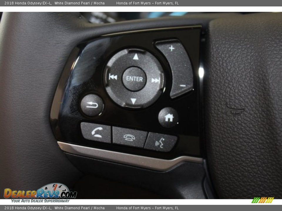 2018 Honda Odyssey EX-L White Diamond Pearl / Mocha Photo #15