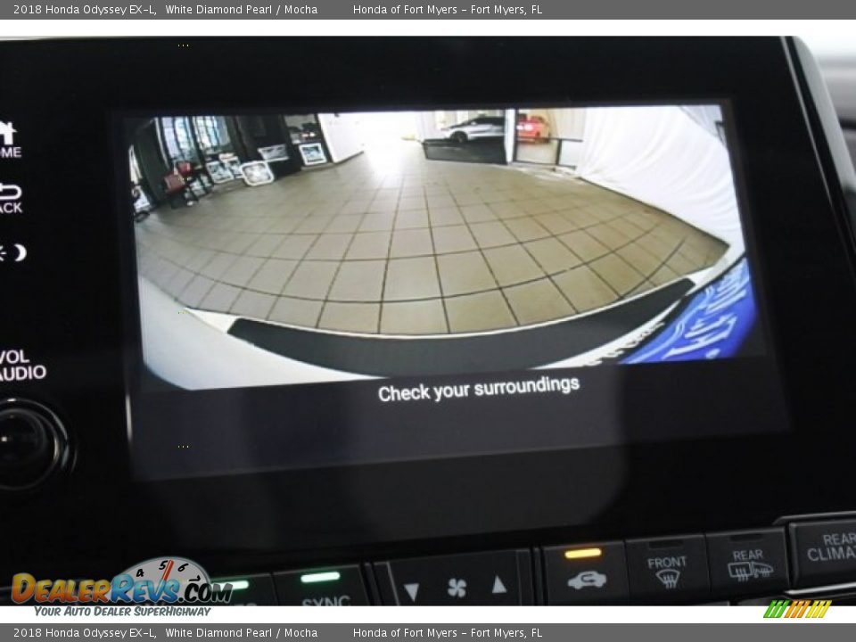 2018 Honda Odyssey EX-L White Diamond Pearl / Mocha Photo #19