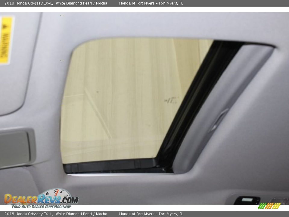 2018 Honda Odyssey EX-L White Diamond Pearl / Mocha Photo #21