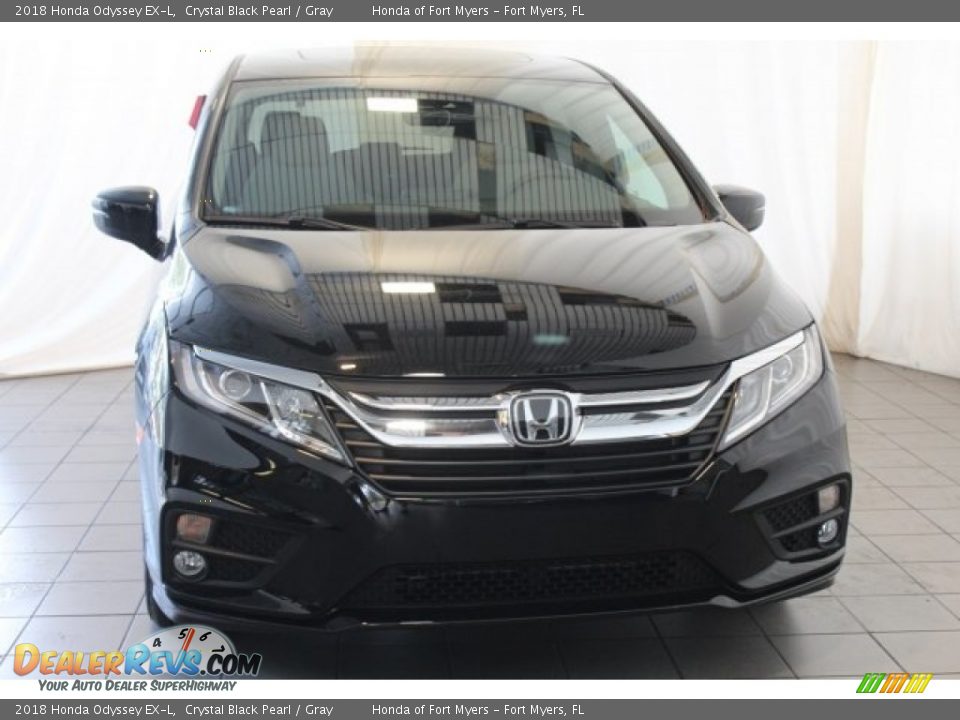 2018 Honda Odyssey EX-L Crystal Black Pearl / Gray Photo #4