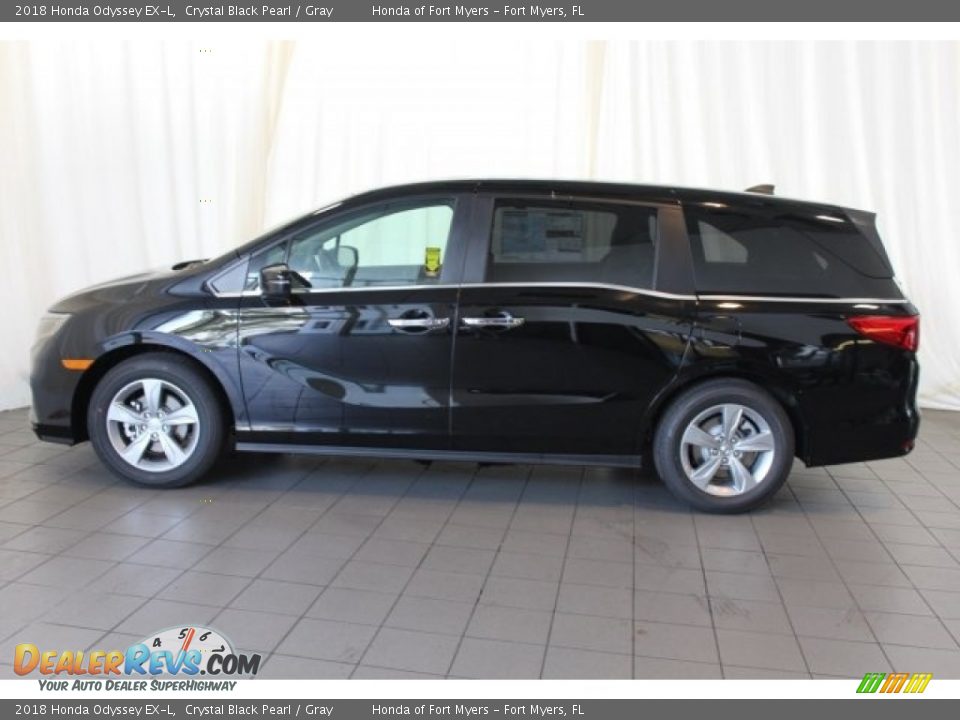 2018 Honda Odyssey EX-L Crystal Black Pearl / Gray Photo #5