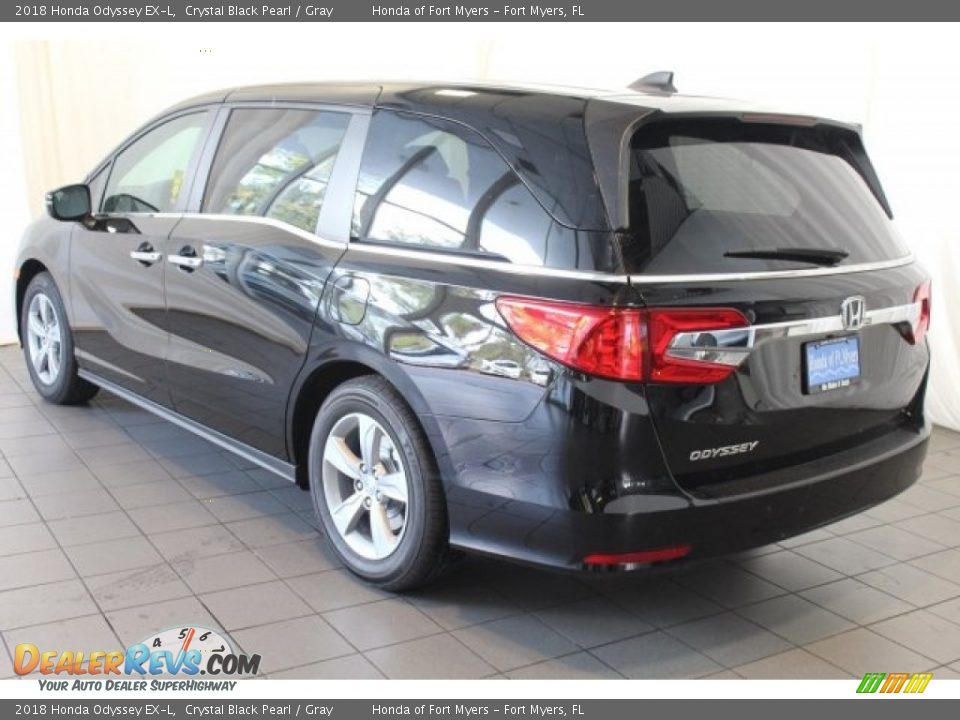 2018 Honda Odyssey EX-L Crystal Black Pearl / Gray Photo #6
